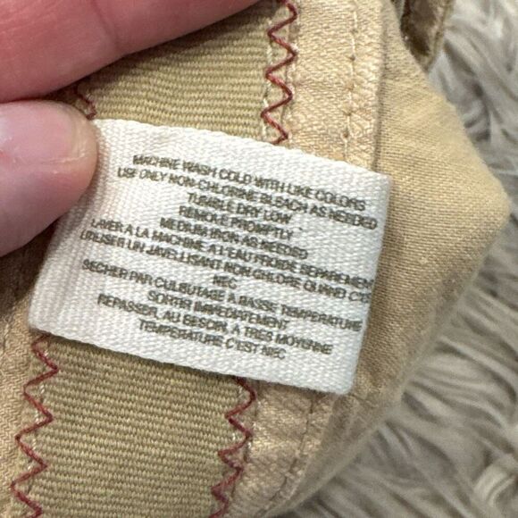 DAUGHTERS OF THE LIBERATION ANTHROPOLOGIE khaki button down skirt size 2 - Picture 4 of 5